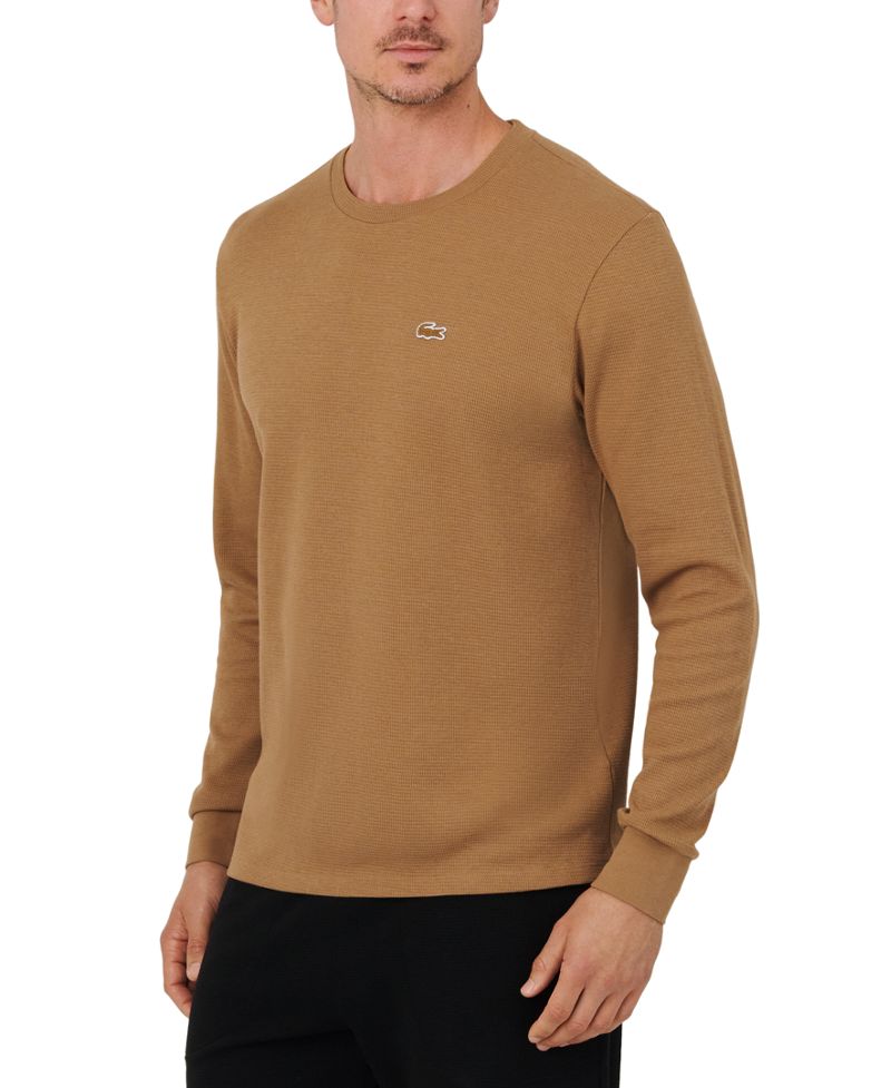 Lacoste Kişi Waffle-Toxunma Termal Yuxu Köynəyi