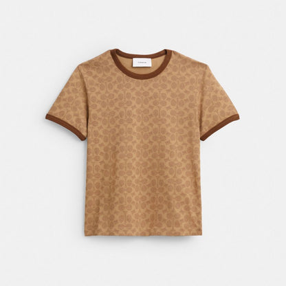 Coach Signature Ringər T-Shirt Üzək Pambıqdan