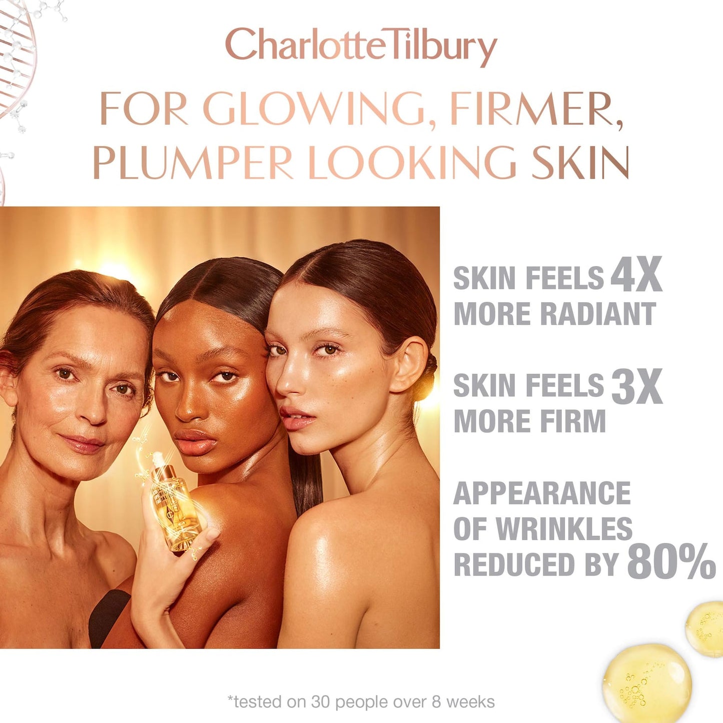 Charlotte Tilbury Mini Collagen Superfusion Sıxlaşdırıcı və Şişirtici Üz Yağı