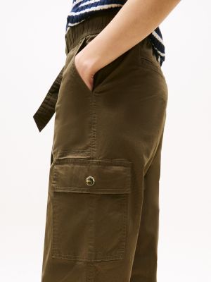 Tommy Hilfiger Kəmər Bağlı Cargo Jogger, Ordu Yaşıl