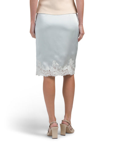 ENDLESS ROSE Satin Midi Ətək