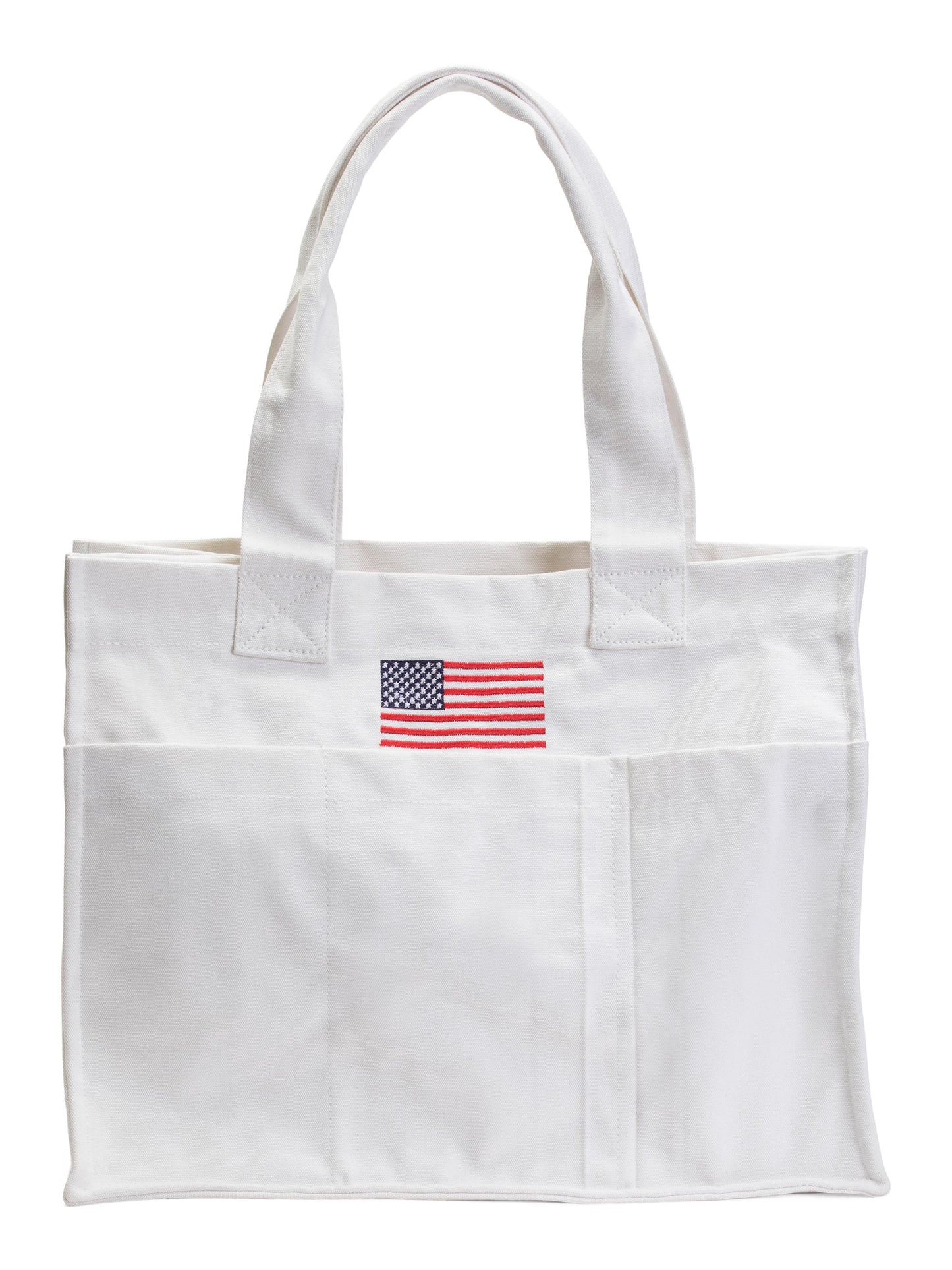 Canvas Amerikan Bayrağı Tote Çantası
