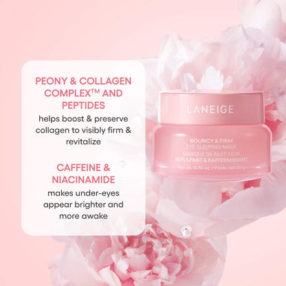 LANEIGE Bouncy & Firm Göz Parlaqlığı Artıran Yuxu Maskası Boyanı + Kollajen Kompleksi™