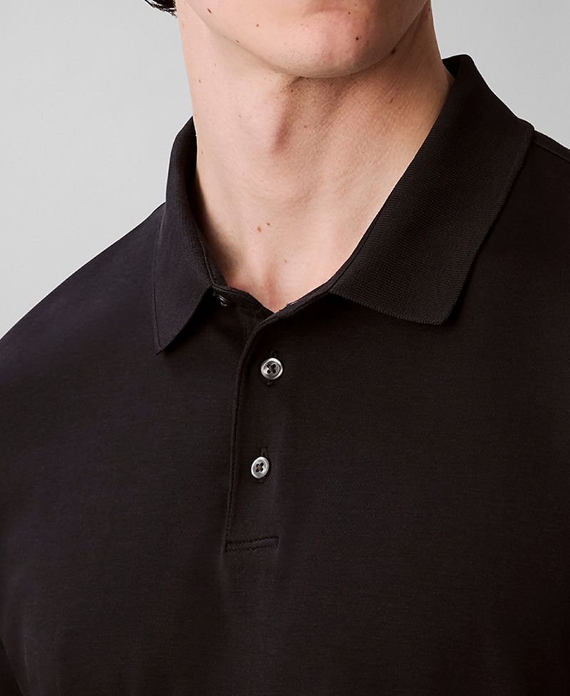 Calvin Klein Kişi Supima Qısa Tarvuz Polo Köynəyi