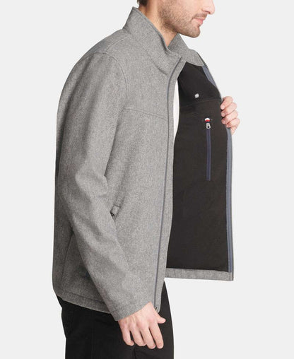 Tommy Hilfiger Kişi Soft-Shell Klassik Fermuar Gödəkçəsi YoxYox