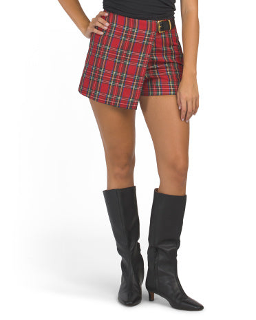 ENGLISH FACTORY Checkered Mini Skort
