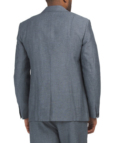 Wool Blend Butler Donegal Blazer Yün Qarışımlı Gödəkçə