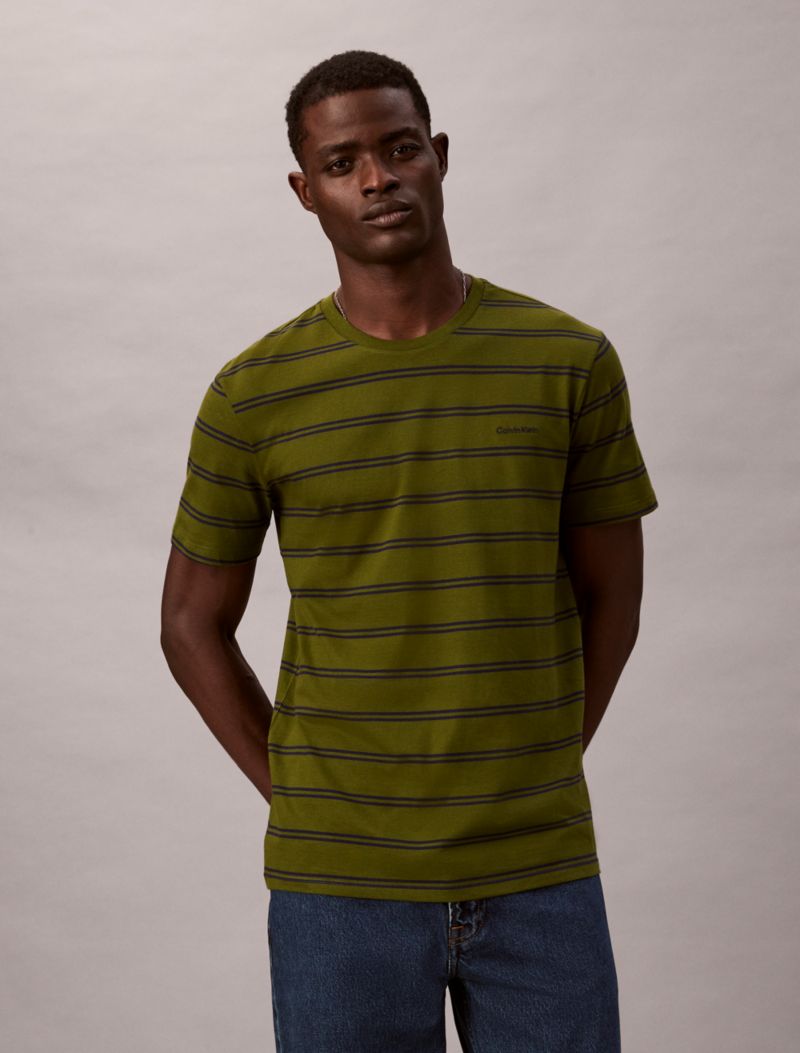 Calvin Klein Liquid Touch Stripe Crewneck Köynək
