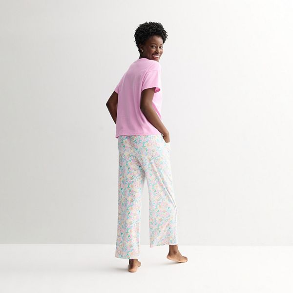Qadın Sonoma Goods For Life® Pijama Bluzası və Pijama Şalvarı Dəsti