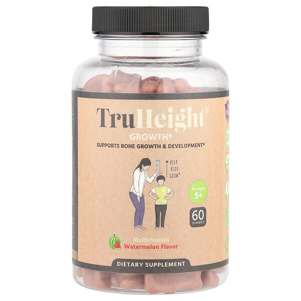 Truheight Growth Qamma Vitaminlər Çocuklar üçün 5+ Yaş Qarpız 60 Ədəd