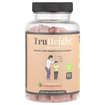 Truheight Growth Qamma Vitaminlər Çocuklar üçün 5+ Yaş Qarpız 60 Ədəd