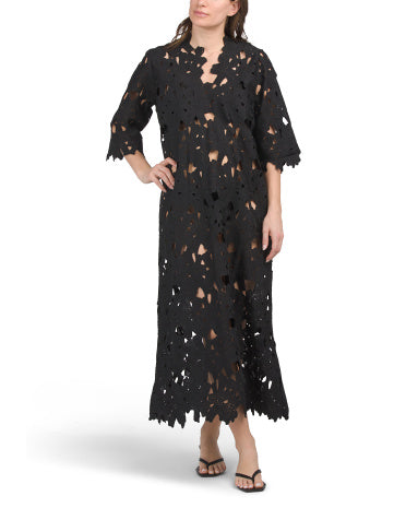 COLORBROOK Tam Dantel Üstü Kaftan