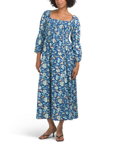 CABANA LIFE UPF 50 Tahoe Puff Sleeve Metallik Aksentli Maksi Geyim