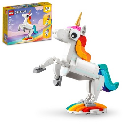 LEGO Creator 3-ü 1-də Sehrli Uniсorn Oyuncak Heyvan Oyun Dəsti 31140