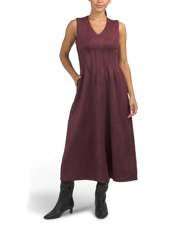 RACHEL ZOE V-Boyunlu Belli Midi Geyim