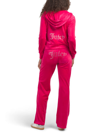 JUICY COUTURE 2 Parçalı Core Classic Buxta Huddi və Şalvar Dəsti