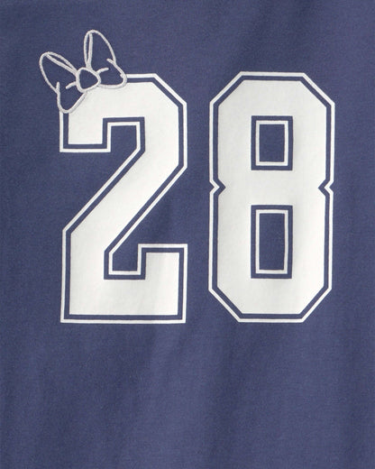 OshKosh B'gosh Qız Disney© Minnie Mouse Uzun Kollu Bluzka - Tünd Mavi YoxYox