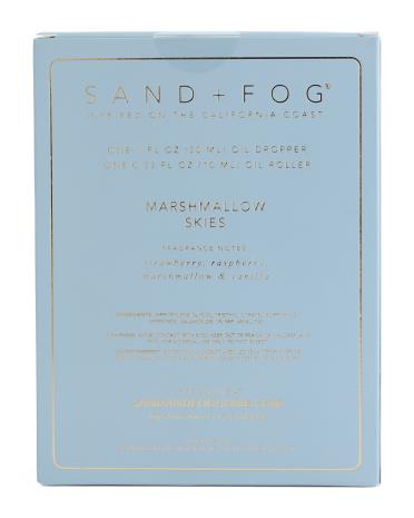 SAND AND FOG 2pc Marshmallow Skies Eau De Parfum Oil Set YoxYox