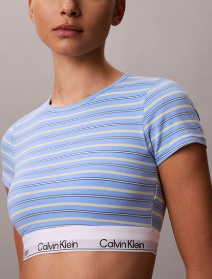 Calvin Klein Icon Pambıq Modal Yüngül Astarlanmış T-Shirt Büstiyalı