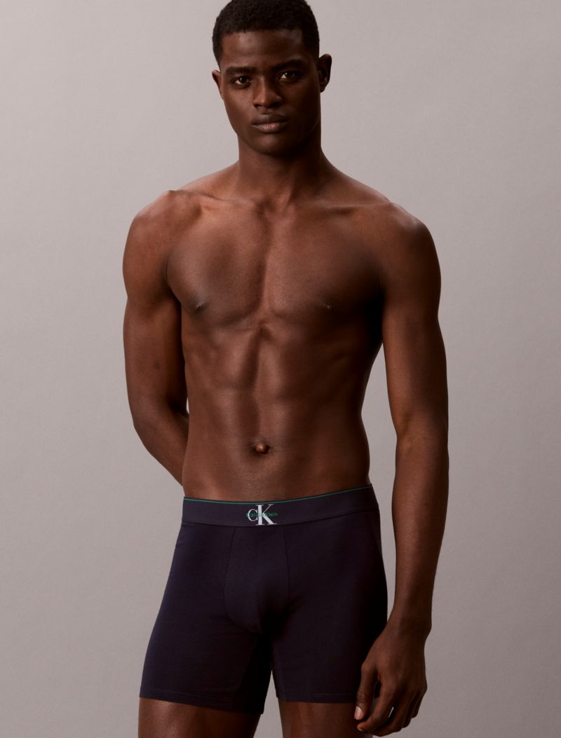 Calvin Klein Qrafik Monogram Pamuk Stretch 3'lü Paket Boxer Şort