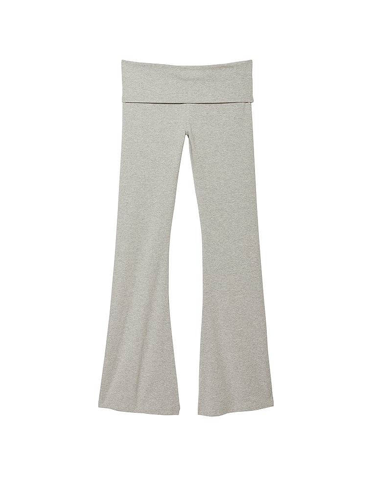 PINK All-Day Cotton™ Foldover Flare Leggings