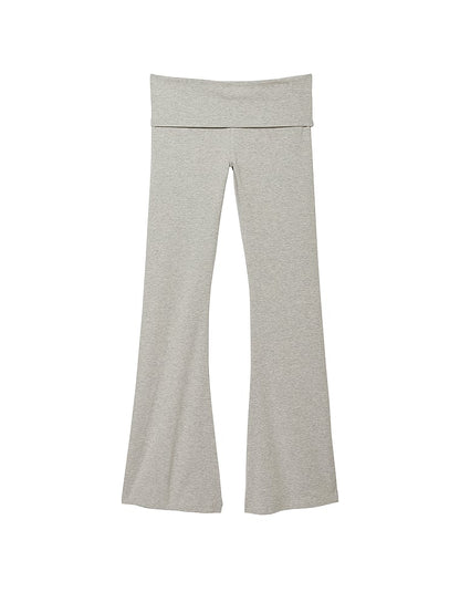 PINK All-Day Cotton™ Foldover Flare Leggings