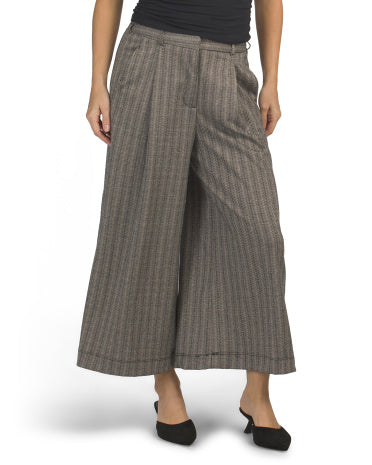 MAX STUDIO LONDON Double Knit Geniş Bacaklı Culotte Şalvarı