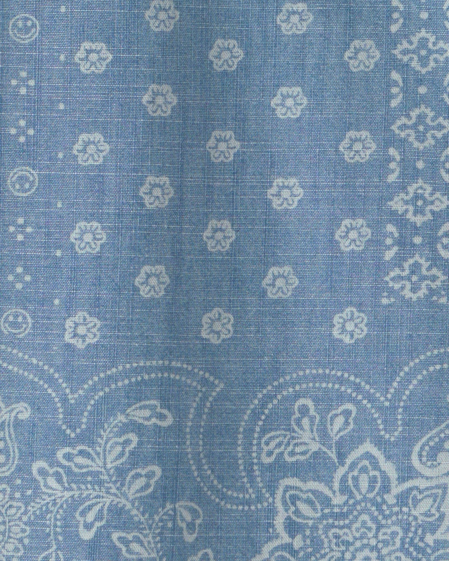 OshKosh B'gosh Oğlan Bandana Cambrik Qısa Kollu Polo Köynəyi - Mavi