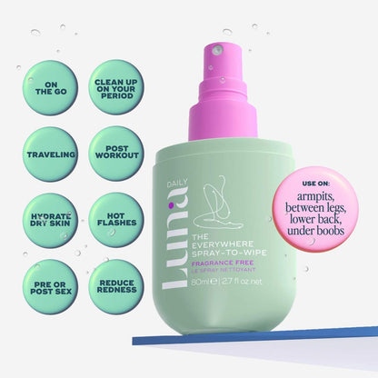 Luna Daily Hər Yerdə İstifadə Olunan Sprey-Silmə - Prebiotiklər və C+E Vitaminləri ilə Həssas Dəriyə