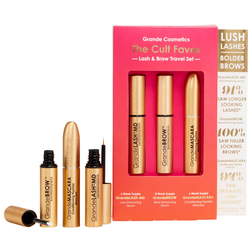 Grande Cosmetics Mini Cult Faves Kirpik və Qaş Serumu Dəsti