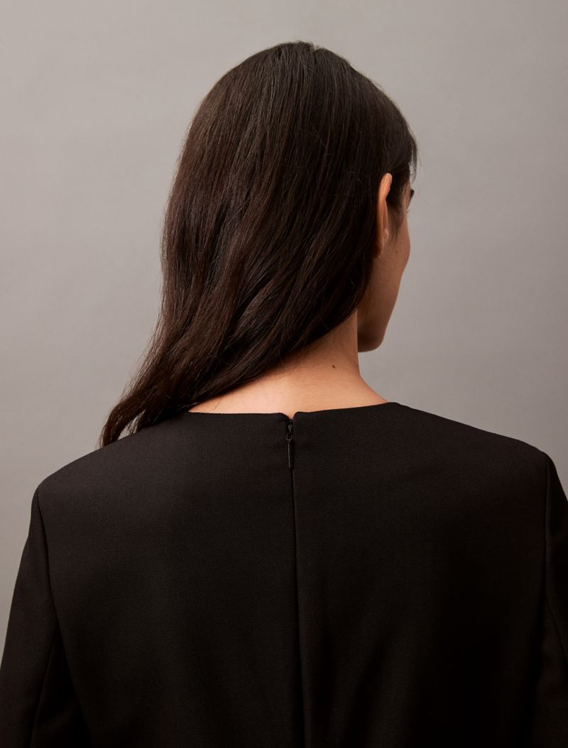 Calvin Klein Krep Midi Geyim