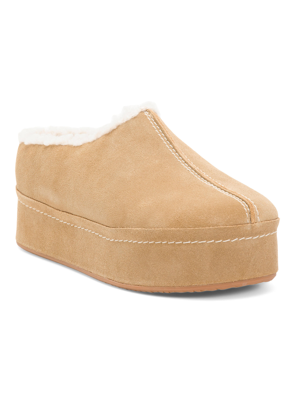 KELSI DAGGER Suede Torrence Platform Yapay Kürk Astarılı Kloq