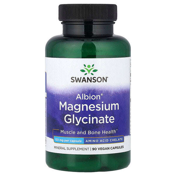 Swanson Albion Magnesium Glisin 133 Mg 90 Vegan Kapsul YoxYox