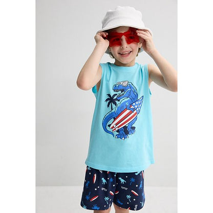 Oğlan 4-12 Jumping Beans® 2 Parça Əzələ Atlet və Şortlu Dəst