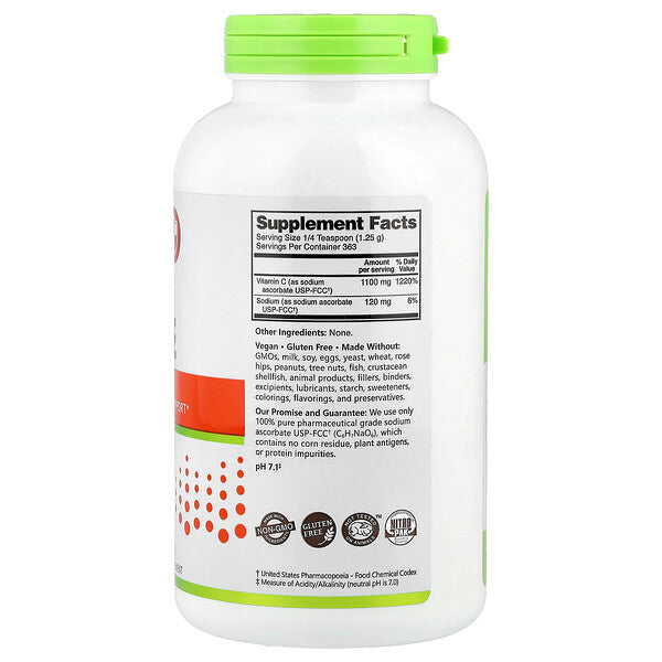 Nutribiotic Immunity Sodium Ascorbate Kristal Tozu 16 Oz 454 G