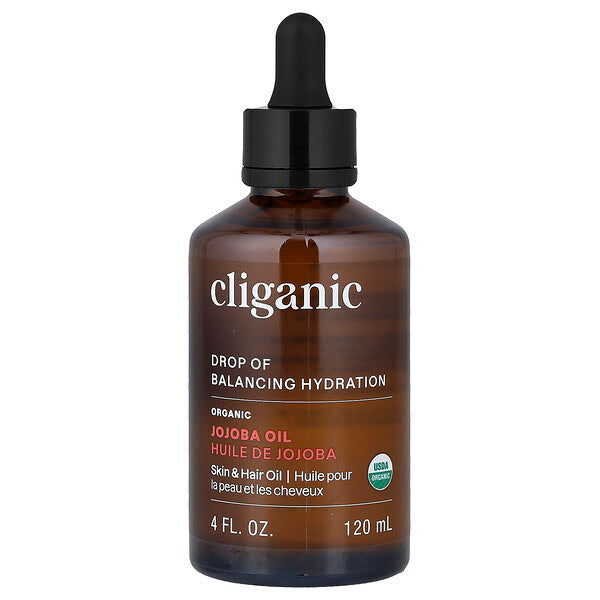 Cliganic Organic Jojoba Oil For Oily Combination Skin 4 Fl Oz 120 Ml