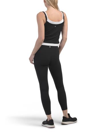 90 DEGREE BY REFLEX 2 Əsas Butter Tech Atlet və Yüksək Bel Leggings Dəsti