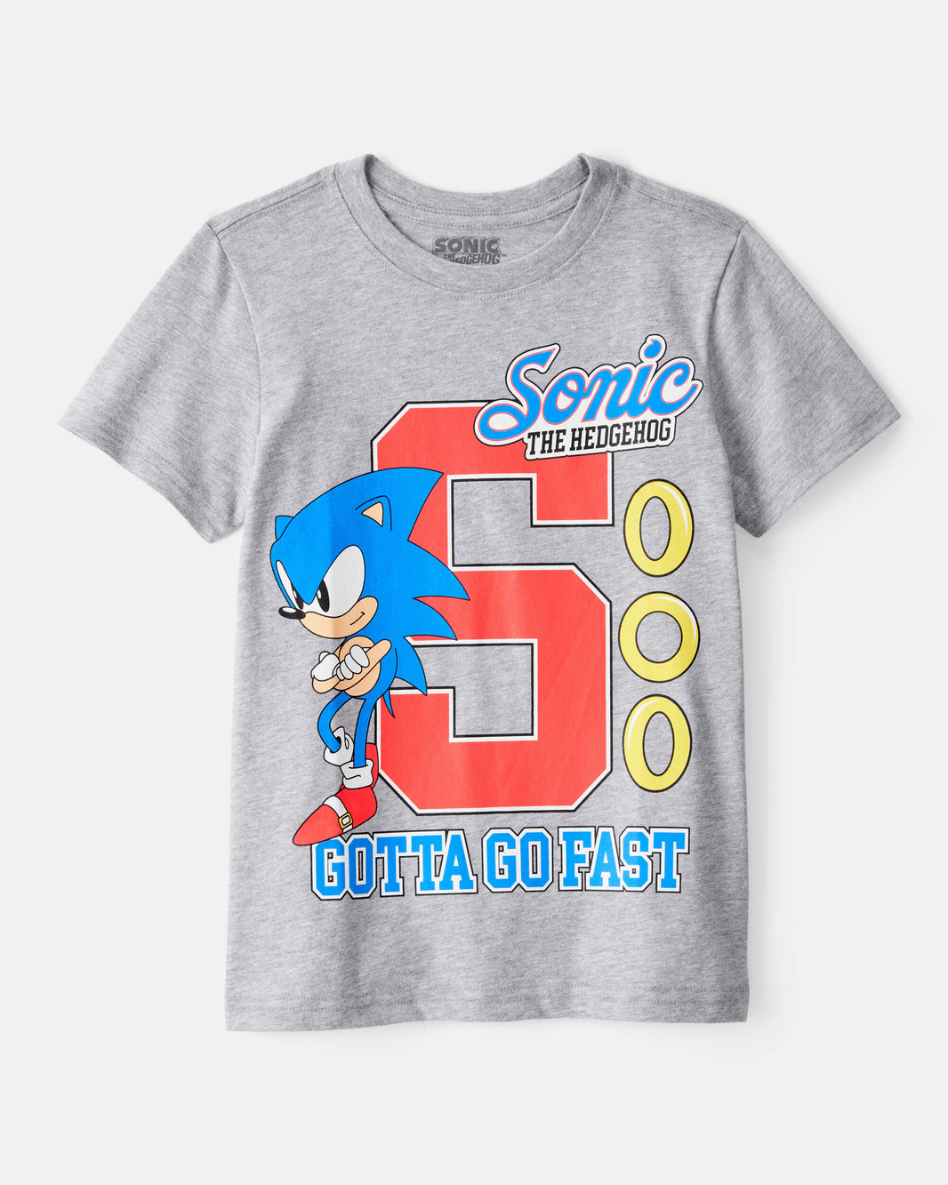 Carter's Oğlan Sonic The Hedgehog Qısa Kollu Grafik Köynəyi - Boz