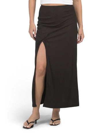 PAPERHEART Ribbed Maxi Skirt