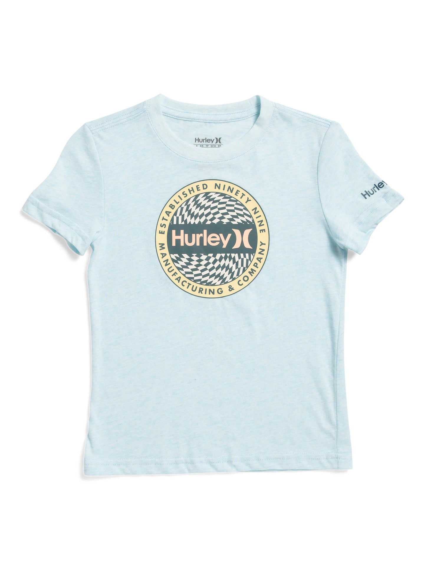 HURLEY Kiçik Oğlanlar Dairə Qrafikası Qısa Cəkili Köynək