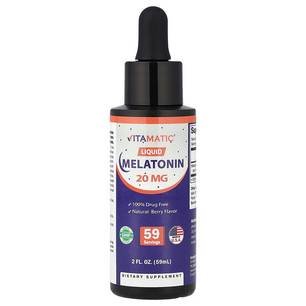 Vitamatic Maye Melatonin Təbii Giləmeyvə 20 Mg 59 Ml