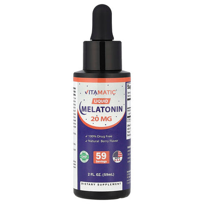 Vitamatic Maye Melatonin Təbii Giləmeyvə 20 Mg 59 Ml