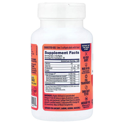 Oceanblue Professional Omega-3 2100 CoQ10 ilə Narıncı 90 Softgel