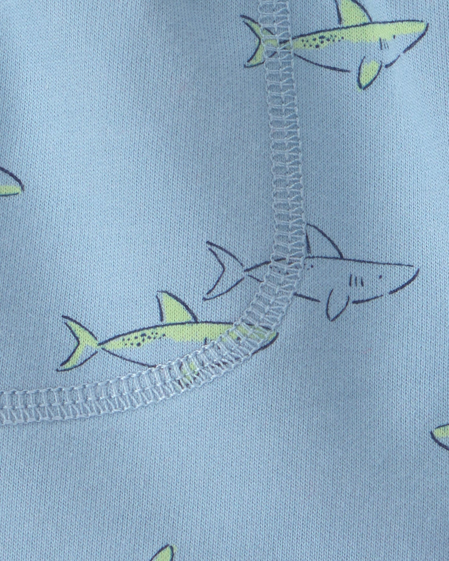 Carter's Oğlan Uşağı Shark Fransız Terry Şortları - Mavi