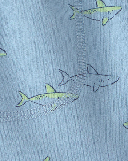 Carter's Oğlan Uşağı Shark Fransız Terry Şortları - Mavi