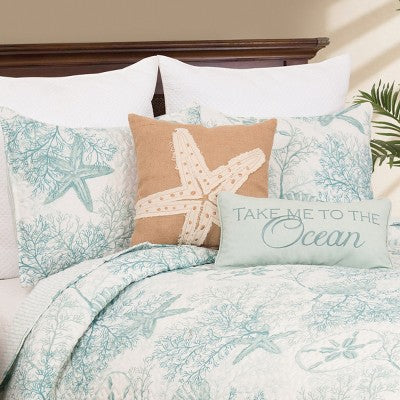 C&F Home Ocean Treasures 2-Parçalı Twin Yataq Dəsti