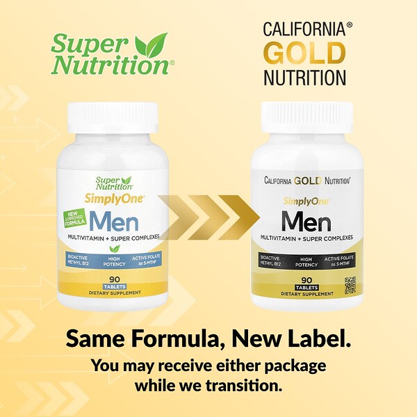 California Gold Nutrition Simplyone Kişi Multivitamini Kompleks 90 Tablet
