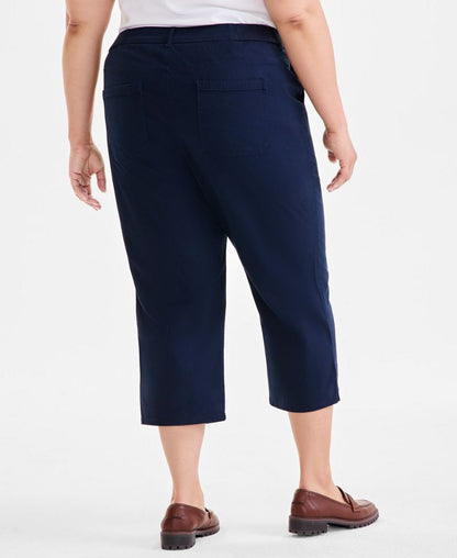 Style &amp; Co Böyük Ölçü Rahat Kapri Şalvarı, Macy's Eksklusiv