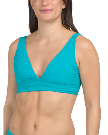 Palm Modern V-Neck Bra Plavma Üstü