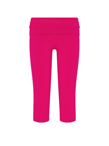 PINK All-Day Cotton™ Foldover Capri Leggings Qadın Capri Leggings